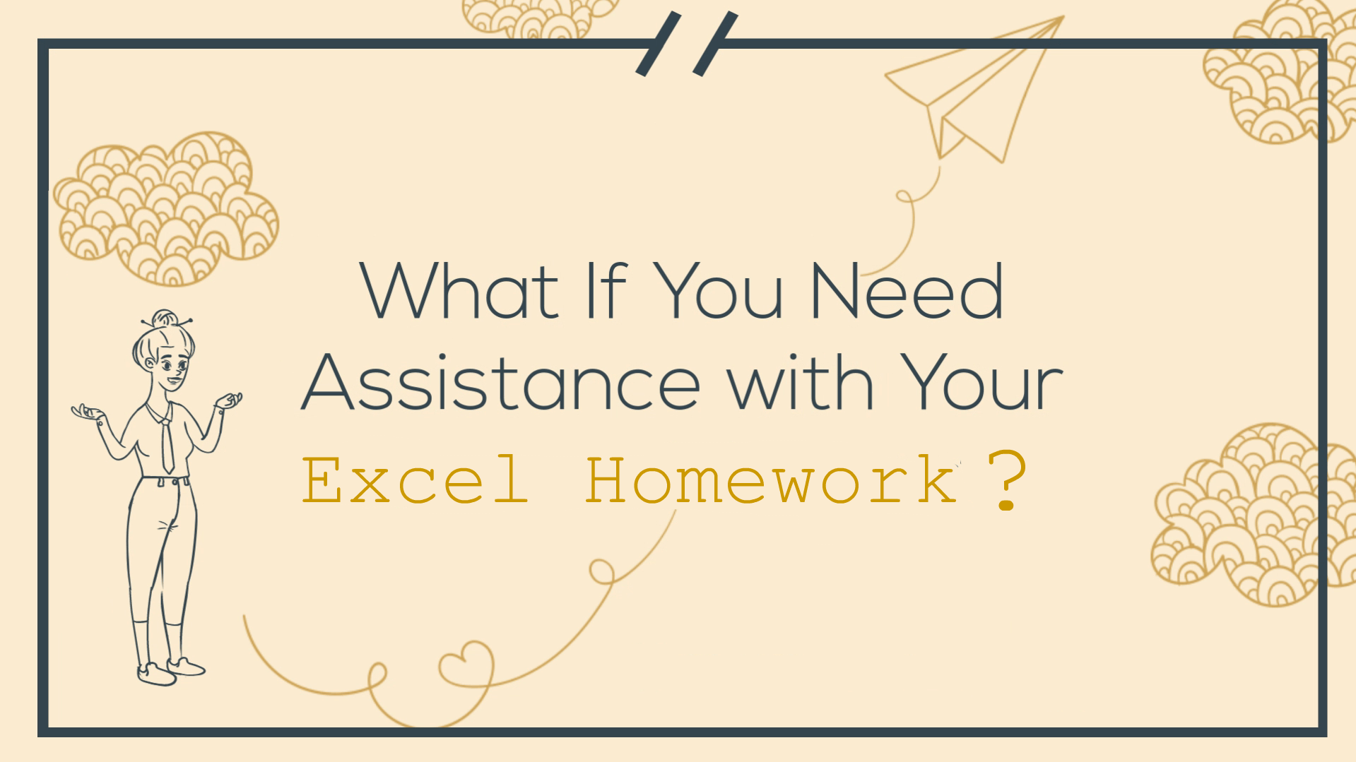 help with excel homework